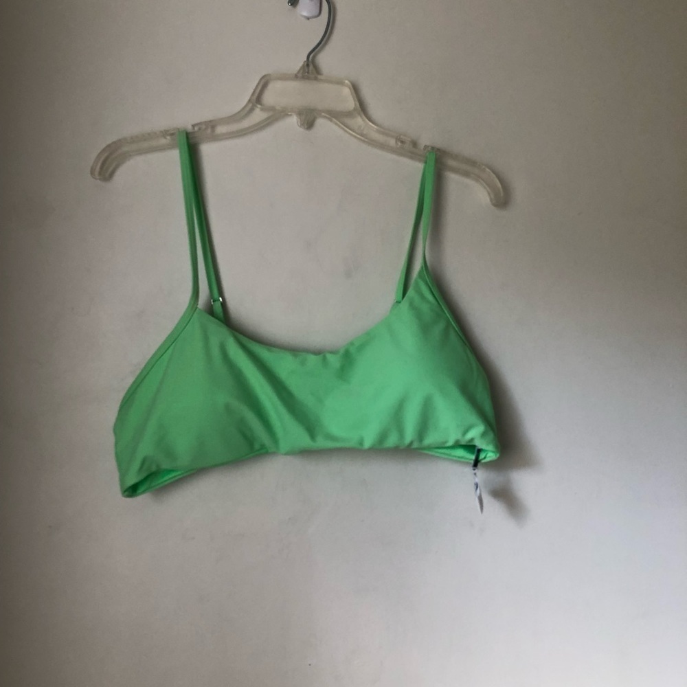 Princess Polly Recycled Nylon Brooke Bright Green Bikini Top 12